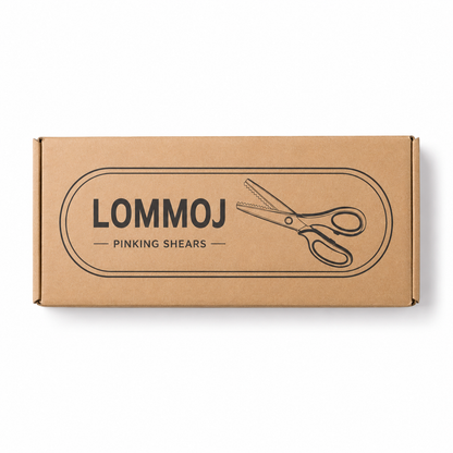 LOMMOJ Pinking Shears, 9” Zig Zag Scissors for Fabric