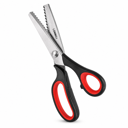 LOMMOJ Pinking Shears, 9” Zig Zag Scissors for Fabric