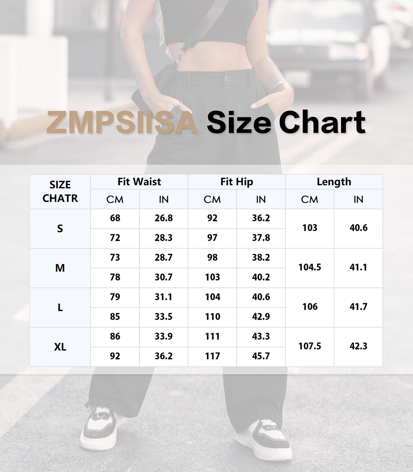 HOGHOW Women High Waisted Cargo Pants Wide Leg Casual Pants 6 Pockets Combat Military Trousers