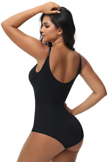 HOGHOW Bodysuit for Women Tummy Control Shapewear Body Shaper Seamless Spaghetti Strap Leotards