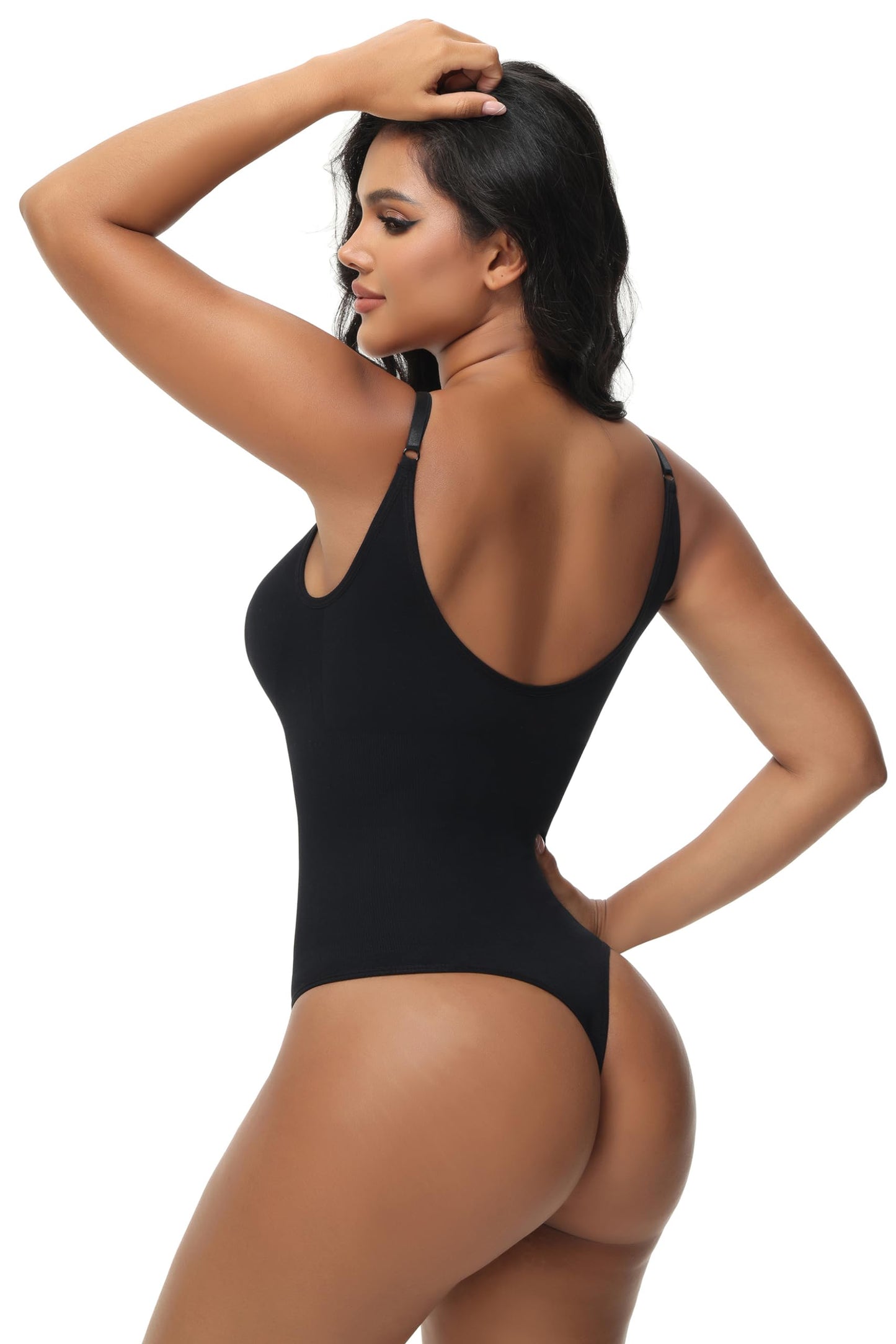 HOGHOW Bodysuit for Women Tummy Control Shapewear Body Shaper Seamless Spaghetti Strap Leotards