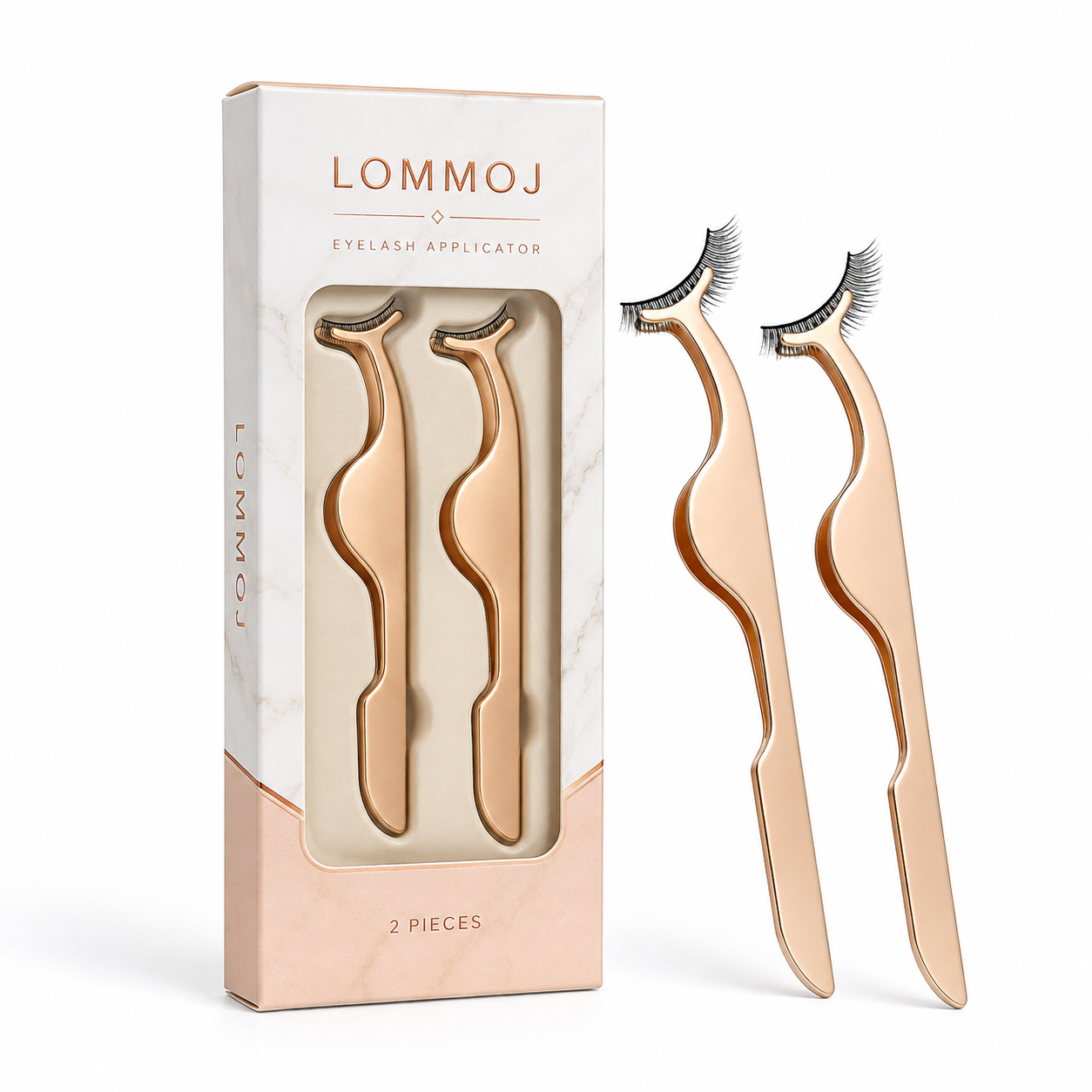 LOMMOJ Eyelash Applicator for False Eyelashes & Lash Extensions